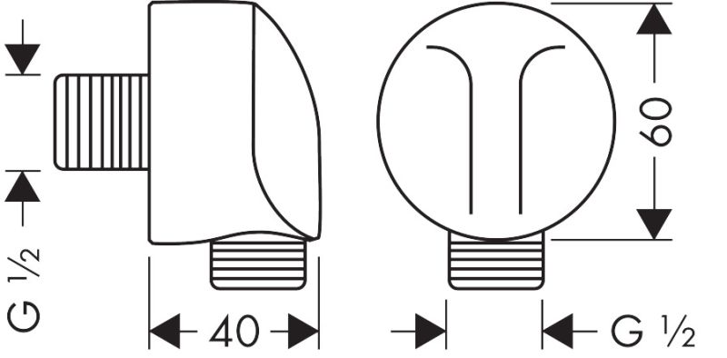 Шланговое подключение Hansgrohe 27454000