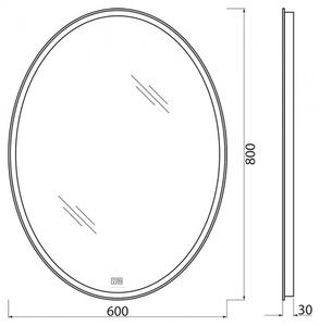 Зеркало BelBagno SPC-VST-600-800-LED-TCH-WARM с подсветкой
