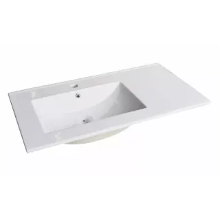 Тумба-умывальник Comforty Мальме 90 дуб дымчатый с раковиной Comforty 9090EL	