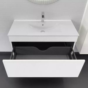 Тумба с раковиной Comforty Мадрид  00-00017864 100 см Белый матовый