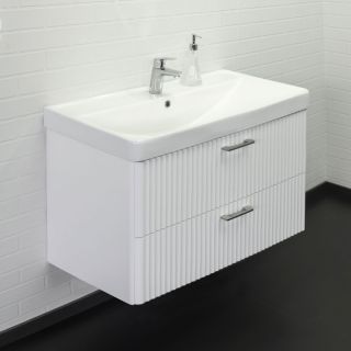 Тумба-умывальник Comforty Ангара-90П белый матовый c раковиной Comforty 4490