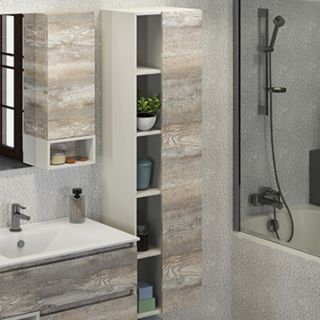 Comforty Шкаф-колонна "Турин-45" дуб бежевый Comforty Шкаф-колонна "Турин-45" дуб бежевый