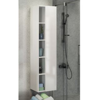 Comforty Шкаф-колонна "Милан-40" белый глянец Comforty Шкаф-колонна "Милан-40" белый глянец