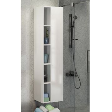 Comforty Шкаф-колонна "Милан-40" белый глянец