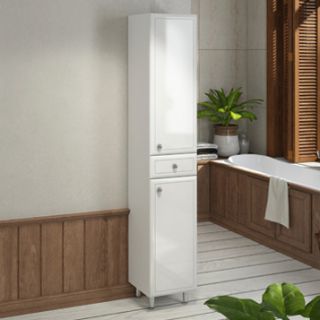 Comforty Шкаф-колонна "Сочи-35" белый глянец Comforty Шкаф-колонна "Сочи-35" белый глянец