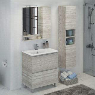 Comforty Тумба-умывальник "Верона-75" дуб белый с раковиной Comforty 75Е Comforty Тумба-умывальник "Верона-75" дуб белый с раковиной Comforty 75Е