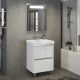 Comforty Тумба-умывальник "Дублин-60" белый глянец с раковиной Comforty 8056