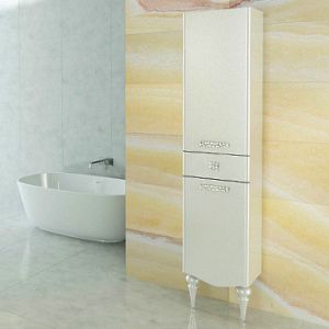 Comforty Шкаф-колонна "Монако-40" левая белый глянец