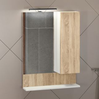 Comforty Зеркало-шкаф "Рига-60" дуб сонома Comforty Зеркало-шкаф "Рига-60" дуб сонома