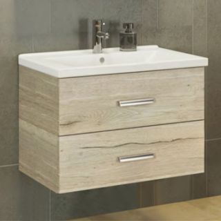 Comforty Тумба-умывальник "Парма-80" дуб дымчатый с раковиной "Миранда-80" Comforty Тумба-умывальник "Парма-80" дуб дымчатый с раковиной "Миранда-80"
