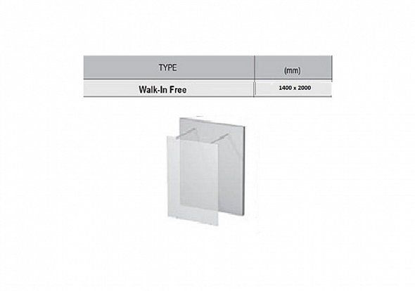 Душевая перегородка Ravak ST Walk-In Free 1400x2000 GW9FM0C00Z1 Transparent профиль хром