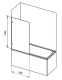 Шторка на ванну Ravak Briliant BVS1-80 7U840A00Z1 Transparent профиль хром Шторка на ванну Ravak Briliant BVS1-80 7U840A00Z1 Transparent профиль хром