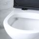 Унитаз подвесной Am.Pm Gem FlashClean с сиденьем микролифт белый/чёрный C901700SCmb