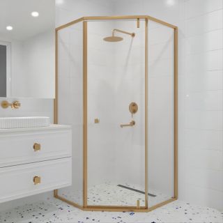 Душевой уголок RGW HO-088Gb 350608800-16 100x100 см брашированное золото Душевой уголок RGW HO-088Gb 350608800-16 100x100 см брашированное золото