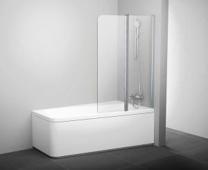 Шторка на ванну Ravak 10° 10CVS2-100 R 7QRA0C03Z1 Transparent профиль хром правый