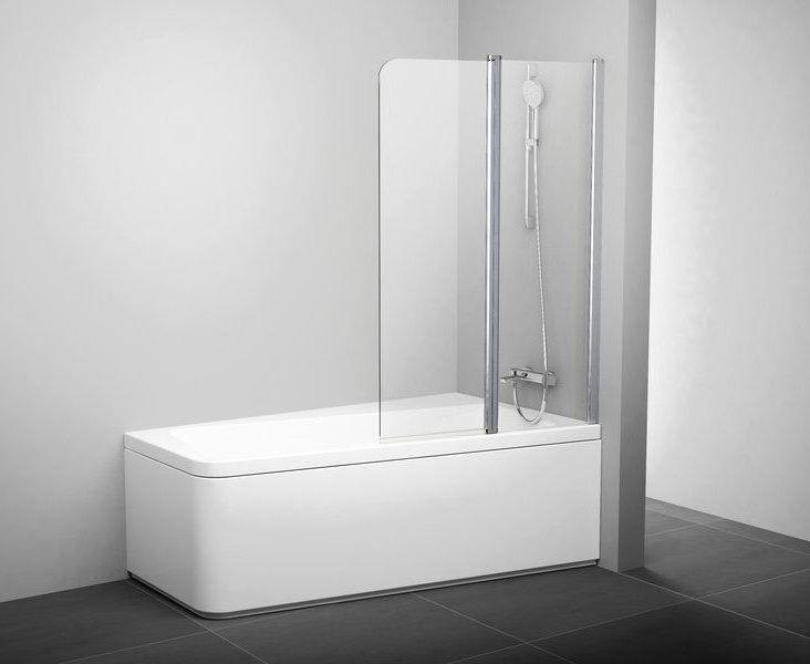 Шторка на ванну Ravak 10° 10CVS2-100 R 7QRA0C03Z1 Transparent профиль хром правый