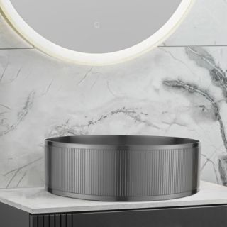 Раковина AltroBagno Costoso 001006 MtGr из нержавеющей стали сталь оружейная Раковина AltroBagno Costoso 001006 MtGr из нержавеющей стали сталь оружейная