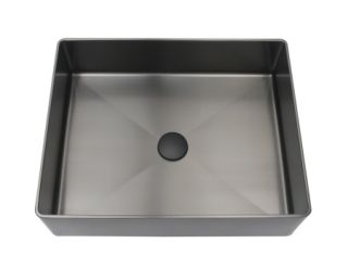 Раковина AltroBagno Accordo 001010 MtGr из нержавеющей стали сталь оружейная Раковина AltroBagno Accordo 001010 MtGr из нержавеющей стали сталь оружейная