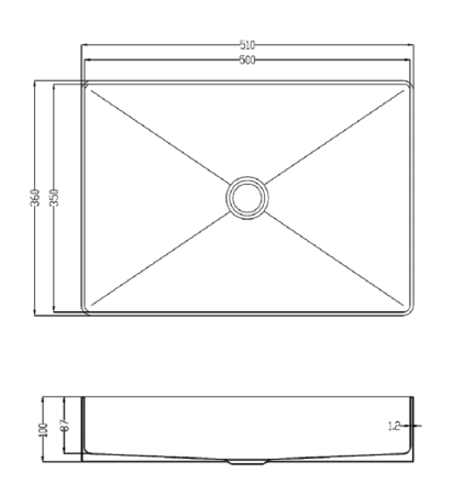 Раковина AltroBagno Astro 001017 OrSp из нержавеющей стали золото матовое Раковина AltroBagno Astro 001017 OrSp из нержавеющей стали золото матовое