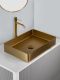 Раковина AltroBagno Astro 001017 OrSp из нержавеющей стали золото матовое Раковина AltroBagno Astro 001017 OrSp из нержавеющей стали золото матовое