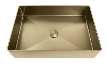 Раковина AltroBagno Astro 001017 OrSp из нержавеющей стали золото матовое Раковина AltroBagno Astro 001017 OrSp из нержавеющей стали золото матовое
