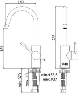 Смеситель для раковины Paffoni Light LIG078NO