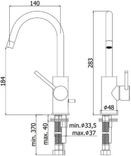 Смеситель для раковины Paffoni Light LIG078NO Смеситель для раковины Paffoni Light LIG078NO