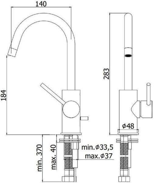 Смеситель для раковины Paffoni Light LIG078NO
