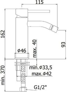 Смеситель для биде Paffoni Light LIG131NO