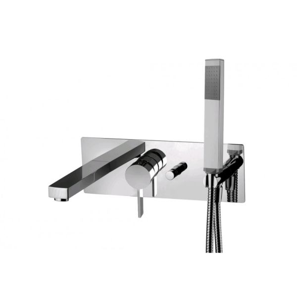 Смеситель для ванны с душем Paffoni Rock RO001CR (с внутренней частью)