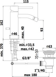 Смеситель для биде Paffoni Light LIG135ST