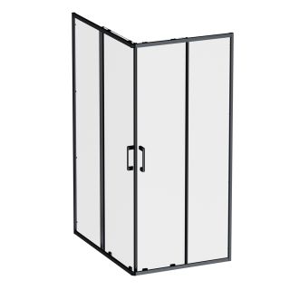 Душевой уголок Am.Pm Above W9XG-403-12090-BT 120x90 см профиль чёрный матовый стекло прозрачное