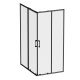 Душевой уголок Am.Pm Above W9XG-403-12090-BT 120x90 см профиль чёрный матовый стекло прозрачное