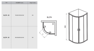 Душевой уголок Ravak Blix BLCP4-90 3B270C00Z1 Transparent профиль хром Душевой уголок Ravak Blix BLCP4-90 3B270C00Z1 Transparent профиль хром