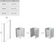 Боковая часть Ravak Chrome CPS-100 9QVA0C00Z1 Transparent профиль хром