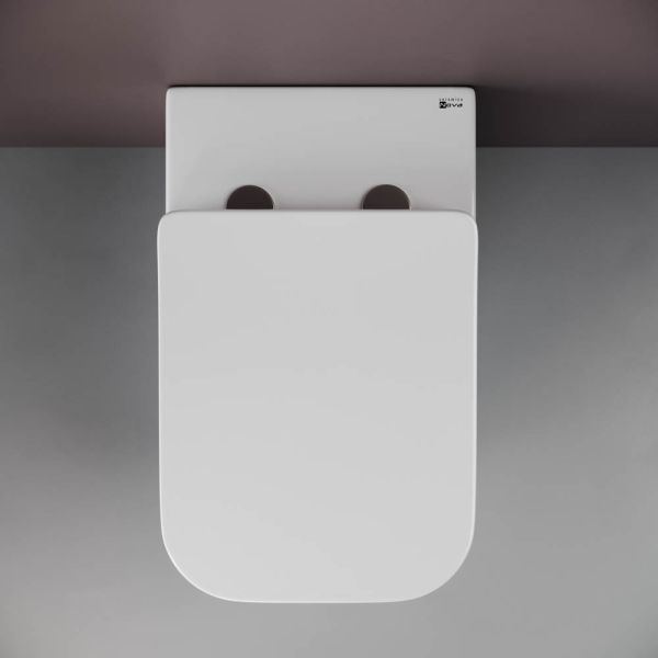 Приставной унитаз Ceramica Nova Cubic CN1809 безободковый белый