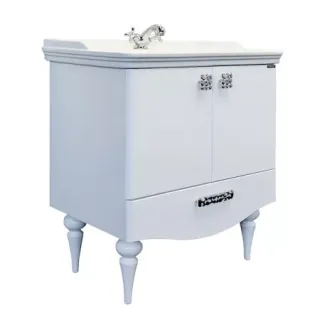 Тумба с раковиной Comforty Монако 00004136578 80 см белый Тумба с раковиной Comforty Монако 00004136578 80 см белый