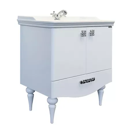 Тумба с раковиной Comforty Монако 00004136578 80 см белый