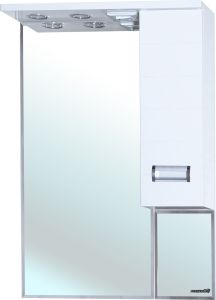 Зеркало-шкаф с подсветкой Bellezza Сиена 70см правый белый 00000001238
