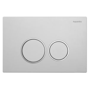 Клавиша смыва Aquanika Basic R-type 01.02.08 белый/хром