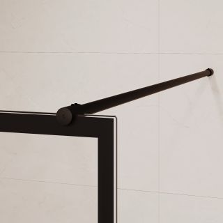 Душевая перегородка RGW WA-011B 35101180-84 80 см профиль чёрный стекло прозрачное