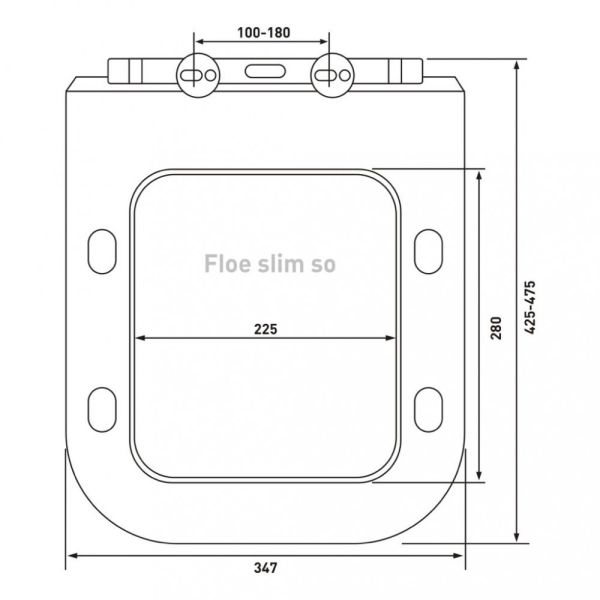 Комплект Berges 043283: инсталляция NOVUM 525 кнопка F1 белая унитаз Floe Rimless сидение дюропласт Floe Slim SO