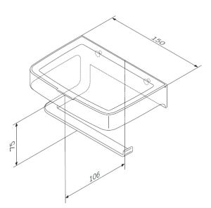 Держатель туалетной бумаги Am.pm INSPIRE 2.0 A50A341500 с коробкой