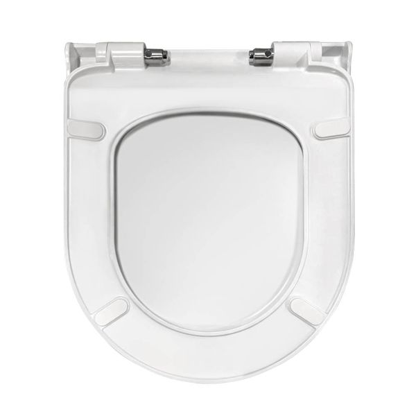 Подвесной унитаз Berges EGO XL Rimless 082138 с функцией биде сиденье дюропласт Okus Slim SO белый