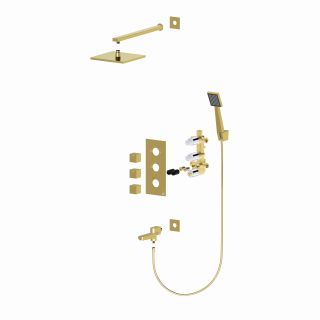 Душевая система Timo Tetra-thermo SX-0199/17SM с термостатом золото матовое
