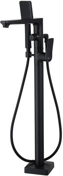 Напольный смеситель для ванны Lemark Bronx LM3744BL чёрный