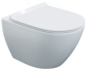 Подвесной унитаз Berges Puma Rimless белый 082131 сиденье дюропласт Toma Slim SO микролифт быстросъёмное