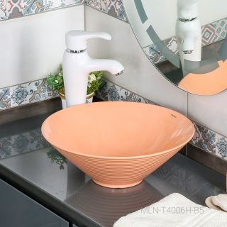 Накладная раковина Melana 7020-B5-806 40см персиковый Накладная раковина Melana 7020-B5-806 40см персиковый
