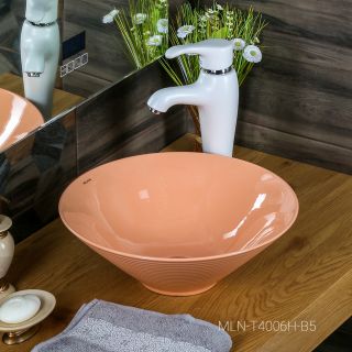 Накладная раковина Melana 7020-B5-806 40см персиковый Накладная раковина Melana 7020-B5-806 40см персиковый
