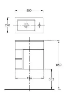 Тумба под раковину Kerama Marazzi Lato KMLACb50MDg0 50 см утренний серый/серый пыльный матовый Тумба под раковину Kerama Marazzi Lato KMLACb50MDg0 50 см утренний серый/серый пыльный матовый